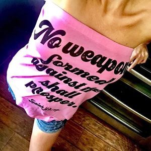 Artisan Made Upcycled Strapless Top Created for Breast Cancer